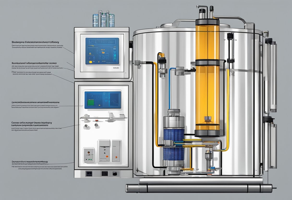 A battery performance calorimeter measures heat release during battery operation. It consists of a controlled chamber, temperature sensors, and data acquisition system